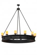 Meyda Black 166955 - 72" Wide Lorenzo 12 Light Chandelier