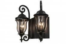 Meyda Black 167292 - 33" Wide Monticello 2 Light Wall Sconce