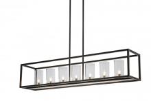 Meyda Black 167450 - 60"L Affinity Island Pendant