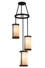 Meyda Black 167464 - 18"W Cartier 3 LT Chandelier