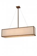 Meyda Black 167484 - 52"L Quadrato Linear Oblong Pendant