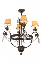 Meyda Black 167827 - 26"W Antonia 4 LT Chandelier