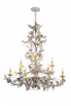 Meyda Black 167974 - 36" Wide Le Printemps 9 Light Chandelier