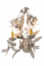 Meyda Black 167975 - 20"W Le Printemps 2 LT Wall Sconce