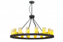 Meyda Black 168321 - 48"W Loxley Jadestone 16 LT Chandelier