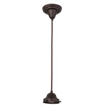 Meyda Black 168509 - 4"W Revival Mahogany Bronze Pendant Hardware