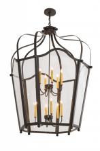 Meyda Black 168566 - 42"W Citadel 12 LT Pendant