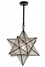 Meyda Black 169078 - 18"W Moravian Star Pendant