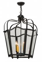 Meyda Black 169390 - 22"W Citadel 4 LT Pendant