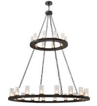 Meyda Black 169536 - 60"W Loxley 28 LT Two Tier Chandelier