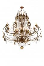 Meyda Black 169772 - 64" Wide Minuet 16 Light Chandelier