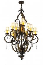 Meyda Black 169782 - 36"W Ingrid 9 LT Chandelier