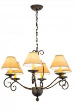 Meyda Black 169823 - 30"W Sienna 6 LT Chandelier