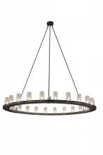 Meyda Black 169996 - 72" Wide Loxley 24 Light Chandelier