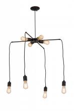 Meyda Black 170890 - 30"W Alva 8 LT Chandelier