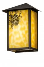 Meyda Black 170970 - 7"W Seneca Winter Pine Wall Sconce