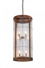 Meyda Black 171566 - 18" Wide Villa 8 Light Pendant