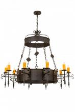 Meyda Black 171606 - 54"W Diamante 10 LT Chandelier