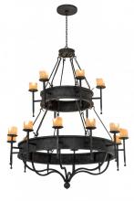 Meyda Black 172299 - 60" Wide Marta 18 Light Two Tier Chandelier