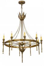 Meyda Black 172362 - 36"W Amaury 10 LT Chandelier