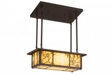 Meyda Black 172594 - 24"L Foliage Oblong Pendant