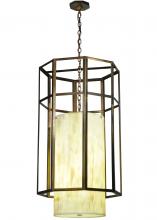 Meyda Black 172855 - 23" Wide Cilindro Caged Pendant