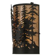 Meyda Black 17289 - 12" Wide Tall Pines Wall Sconce