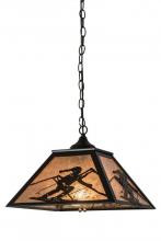 Meyda Black 172946 - 16"Sq Alpine Pendant