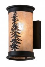 Meyda Black 173132 - 5" Wide Tall Pines Wall Sconce