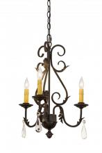 Meyda Black 173174 - 18" Wide French Elegance 3 Light Chandelier