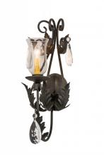 Meyda Black 173177 - 9" Wide French Elegance Wall Sconce