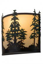 Meyda Black 173383 - 12"W Tall Pines Wall Sconce