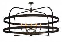 Meyda Black 173570 - 68"W Aldari 12 LT Chandelier