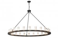 Meyda Black 173625 - 72" Wide Loxley 24 Light Chandelier