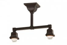 Meyda Black 173749 - 15"L Timeless Bronze 2 LT Semi-Flushmount Hardware