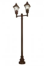 Meyda Black 173838 - 47" Long Carefree 2-Light Street Lamp