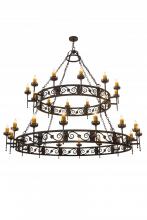 Meyda Black 174181 - 84" Wide Majella 28 Light Two Tier Chandelier