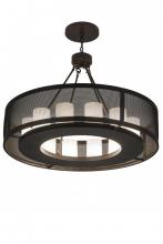 Meyda Black 174669 - 42" Wide Loxley Golpe 12 Light Chandelier