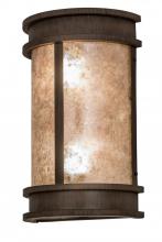 Meyda Black 174791 - 10" Wide Wyant Pocket Lantern Wall Sconce