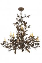 Meyda Black 174872 - 36" Wide Le Printemps 9 Light Chandelier