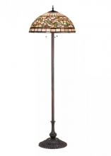 Meyda Black 17534 - 63"H Tiffany Turning Leaf Floor Lamp