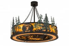 Meyda Black 175694 - 45"W Personalized Twisted Moose Chandel-Air