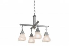 Meyda Black 175992 - 24"W Bungalow 4 LT Chandelier