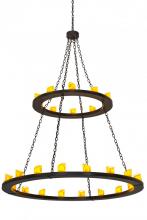 Meyda Black 176133 - 60"W Loxley 28 LT Two Tier Chandelier