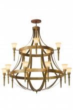 Meyda Black 176602 - 72"W Pontoise 15 LT Chandelier