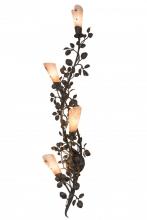 Meyda Black 176714 - 12"W Vinca Vine 4 LT Wall Sconce