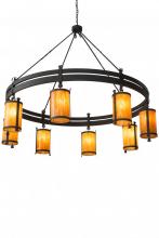 Meyda Black 176848 - 84" Wide Beartooth 8 Light Chandelier