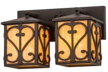 Meyda Black 177782 - 14" Wide Caprice 2 Light Vanity Light