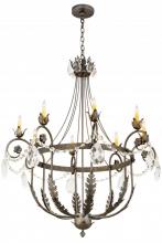 Meyda Black 178081 - 40" Wide Antonia 8 Light Chandelier