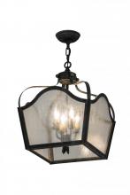 Meyda Black 178791 - 15" Square Terena 4 Light Pendant